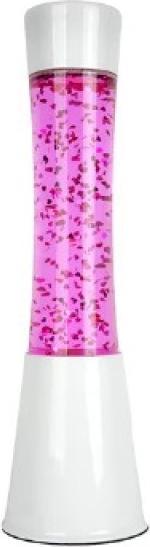 Image du produit Fisura Lampe à plasma blanche/rose avec paillettes coeurs (E27)