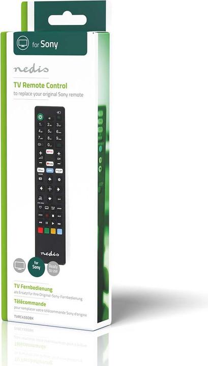 Immagine prodotto Nedis Telecomando di ricambio | Adatto per: Sony | Fisso | 1 dispositivo | Amazon Prime / Disney + Button (Telecomando specifico per il dispositivo, Infrarossi)