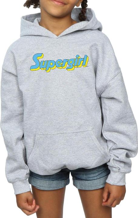 Image du produit - Sweat à capuche SUPERGIRL TEXT LOGO - Fille (128)