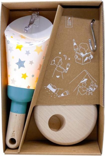 Actual product image Maison Polochon Coffret Lampe Nomade 5en1 Ciel étoilé, bleu