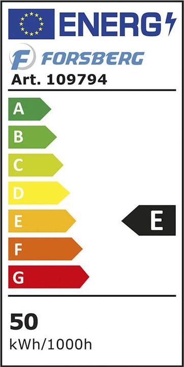 Etichetta energetica Forsberg Faretto LED sottile (5400 lm)