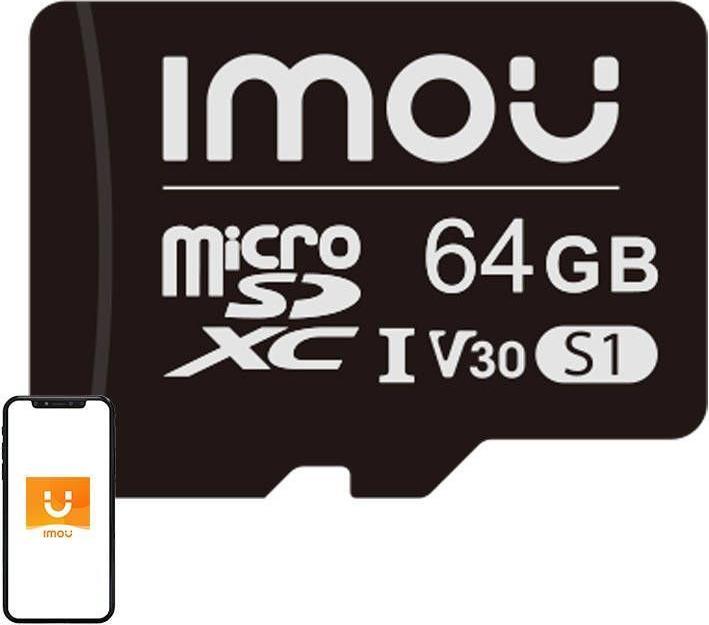 Actual product image Imou Memory card microSD (UHS-I, SDXC, 10/U3/V30, 95/38) (64 GB, microSDXC, U3, UHS-I)