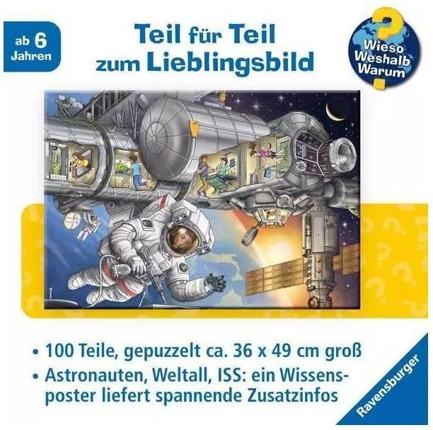 Actual product image Ravensburger Why? Why? Why? At the space station (100 pieces)