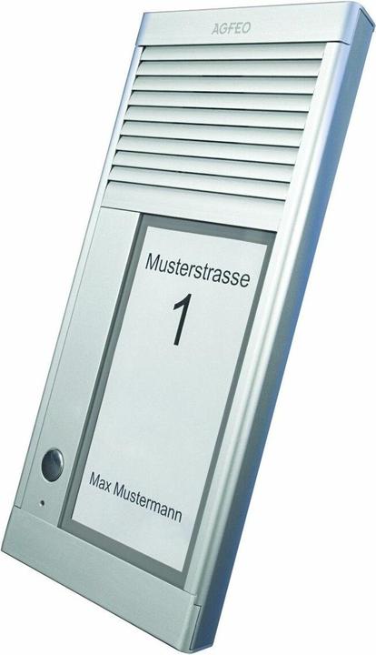 Actual product image Agfeo DoorSpeak 1 - Wired - IP33 - aluminum - aluminum - wall - 115 mm (Cable)