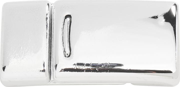Actual product image Hobby & Crafting Fun Flat" magnetic clasp, platinum, total length approx. 2.7 cm