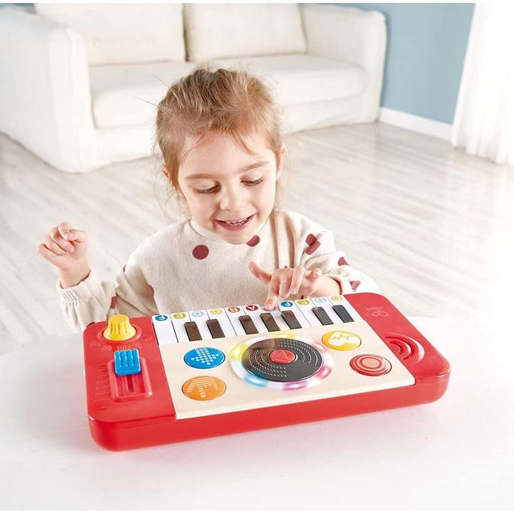 Actual product image Hape DJ mixer (English, German)