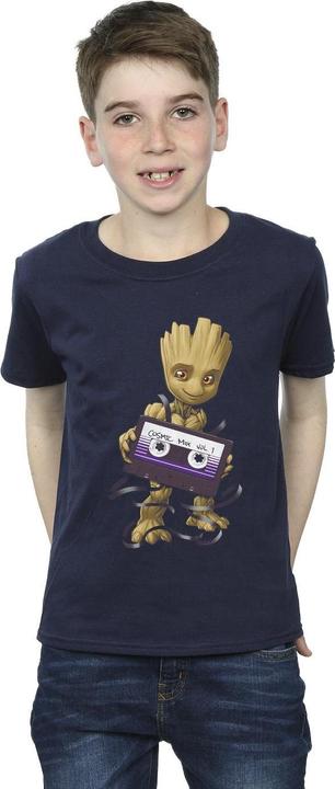 Actual product image Boys Guardians Of The Galaxy Groot Cosmic Tape T-Shirt (116)