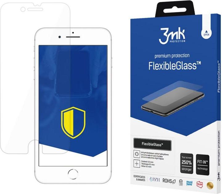 3MK hybrid glass Flexible 2.5D for iPhone 8 (1 Stück, Apple iPhone 8)