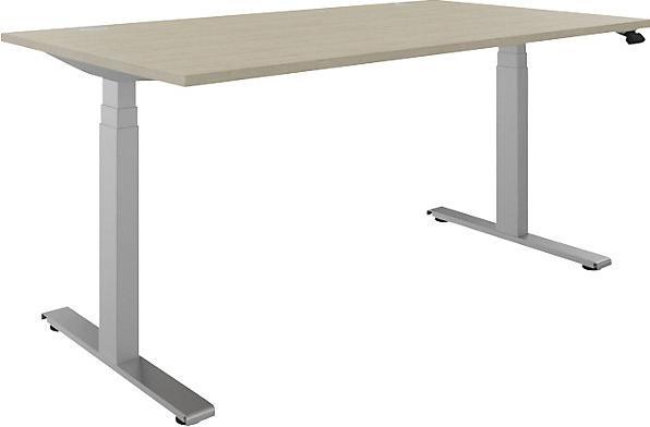 Produktbild FM Büromöbel Schreibtisch BOTTOM-UP silver