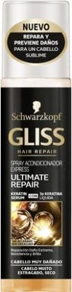 Produktbild Schwarzkopf Gliss Express Ultimate Repair Conditioner Spray 200ml für sehr geschädigtes Haar (200 ml)