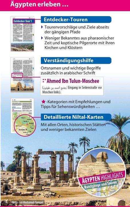 Produktbild Reiseführer Ägypten – Das Niltal von Kairo bis Abu Simbel (Deutsch, Matthias Fabian, Wil Tondok, Nadine Essbach, 2023)