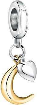 Morellato - Delicate steel pendant Moon with a heart Drops SCZ1366