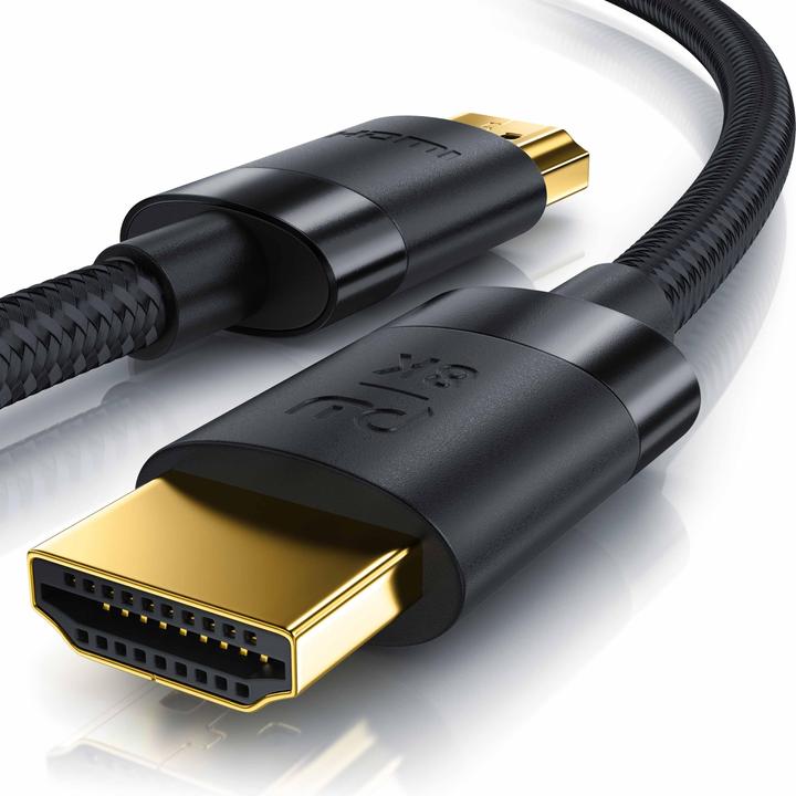 Primewire HDMI Cable 2.1, 8K @ 120Hz / 4K @ 240Hz DSC, Ultra High Speed, Nylon Jacket, HDR, ARC (2 m, HDMI)