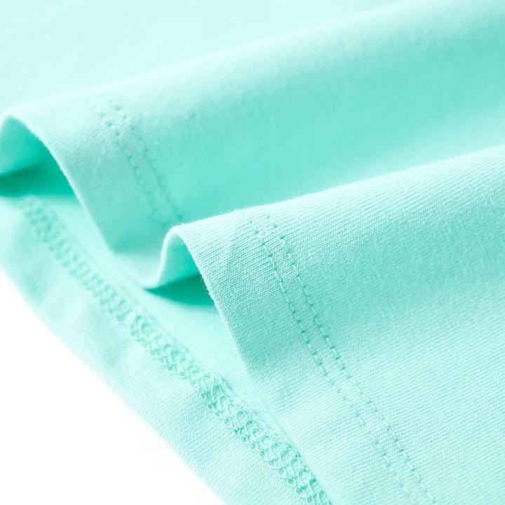 Actual product image VidaXL Children's T-shirt Light mint green 92,Material: 95 % cotton (92)