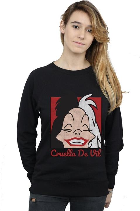Image du produit Disney - Sweat CRUELLA DE VIL CROPPED HEAD - Femme (XXL)