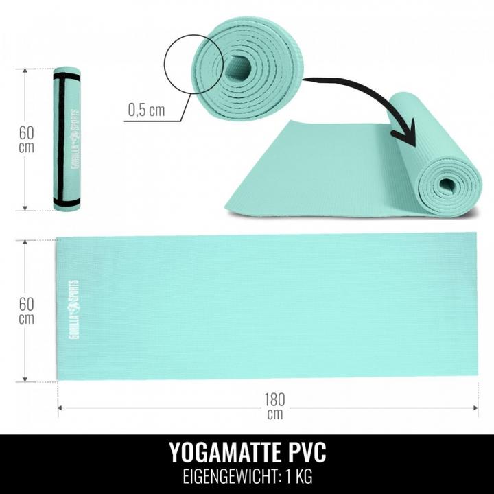 Immagine prodotto Gorilla Sports Tappetino da yoga (5 mm)