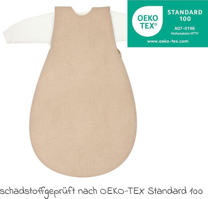 Actual product image Alvi Schlafsäcke Schlafsack Baby-Mäxchen 4 Season Mull - Sand-Beige