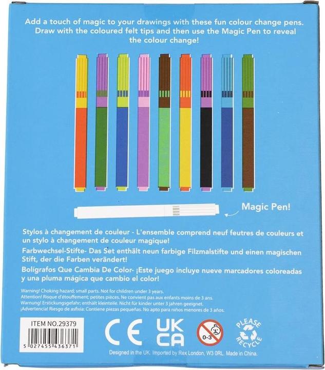 Image du produit Rex London feutres magiques avec changement de couleur