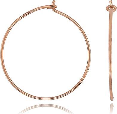 Actual product image Leyda Hoop earrings fine (Silver 925 1 micron rose gold-plated 18 K)