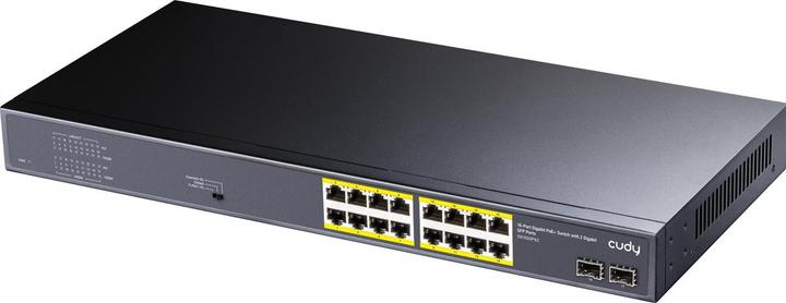 Produktbild Cudy GS1020PS2 network switch Gigabit Ethernet (10/100/1000) Power over Ethernet (PoE) Black (18 Ports)