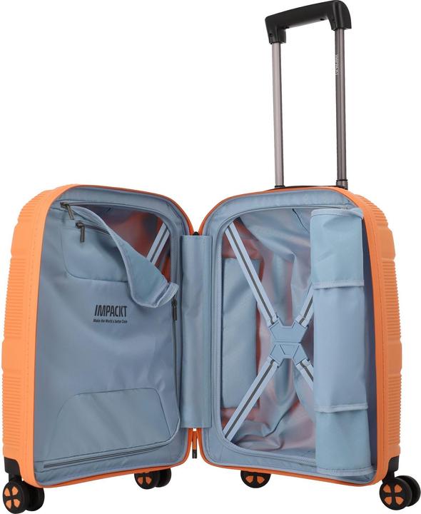 Actual product image Impackt IP1 - 4-wheel trolley with USB port, Garden Apricot (38 l, Hand luggage (up to 50 litres))
