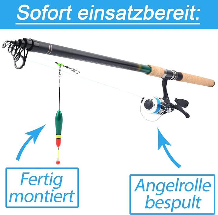 Produktbild Q-Tac Angelset Karpfen (Teleskoprute, Angelset, 300 cm)