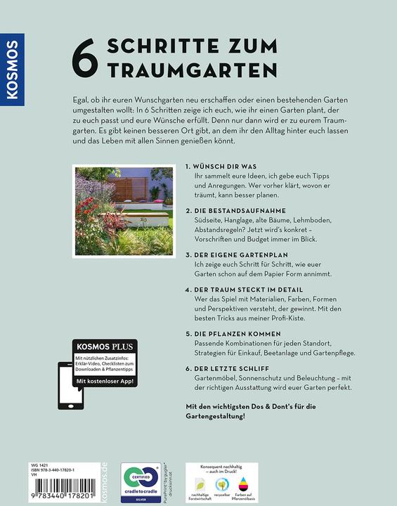 Produktbild Kosmos 6 Schritte zum Traumgarten (Deutsch, Straub, Lilli, 2023)