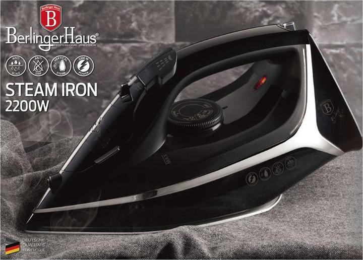 Produktbild BerlingerHaus Bügeleisen Black Silver Collection (2200 W, 25 g/min)