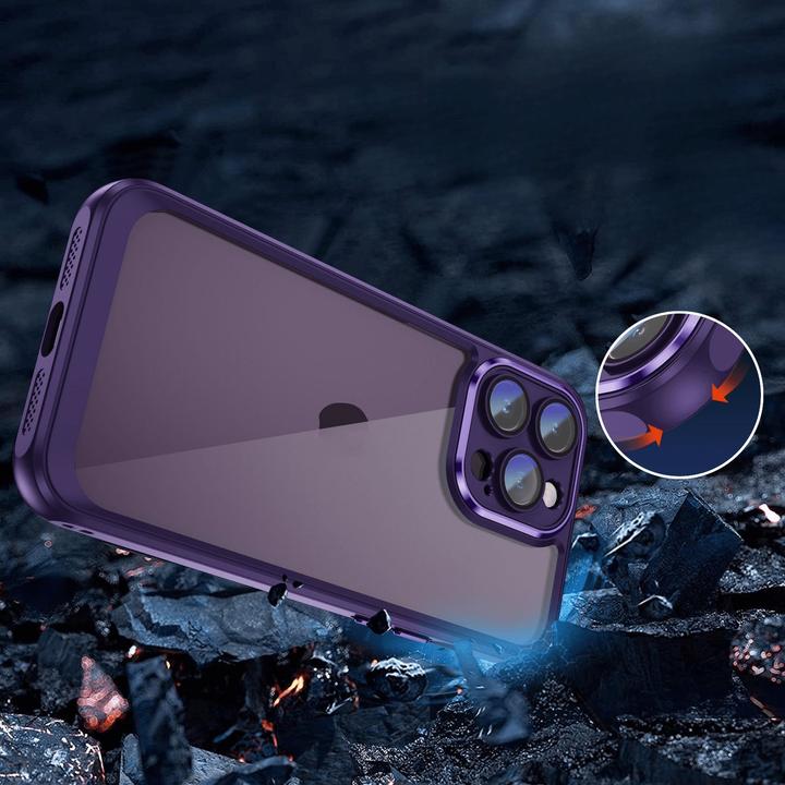 Image du produit Cover-Discount iPhone 15 Pro Max - étui avec protection pour appareil photo violet (Apple iPhone 15 Pro Max)