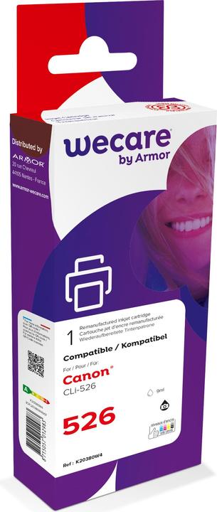 Produktbild Wecare Tinte rebuilt schwarz CLI-526BK zu Canon PIXMA iP 4850 9ml (BK)