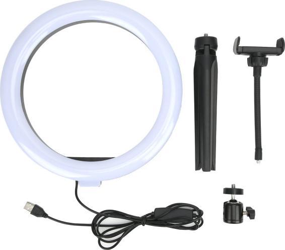 Produktbild Akashi Ringlicht + Smartphone-Halterung und Stativ (Ringleuchte)