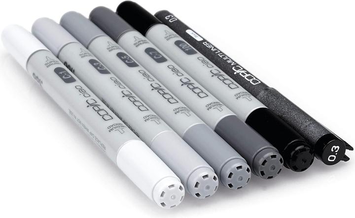 Actual product image Copic Grey tones (Grey, 3 mm, 6 x)