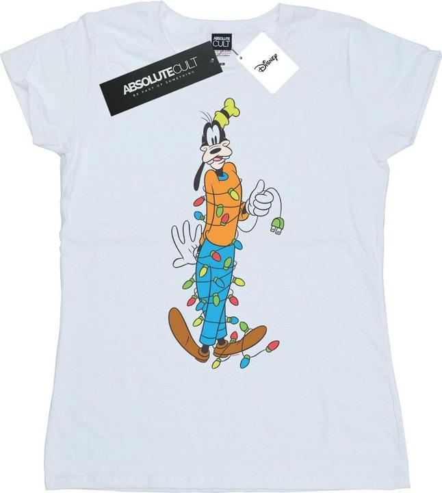Immagine prodotto Disney Goofy Christmas Lights Maglietta Donna (XL)