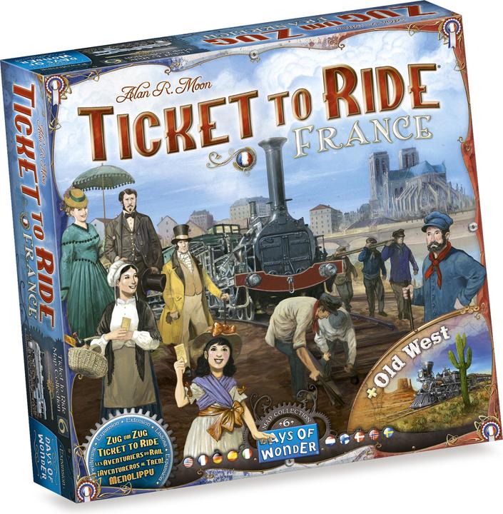 Asmodée Ttr Ticket To Ride Map Collection France Old West (Französisch, Deutsch, Englisch, Italienisch)
