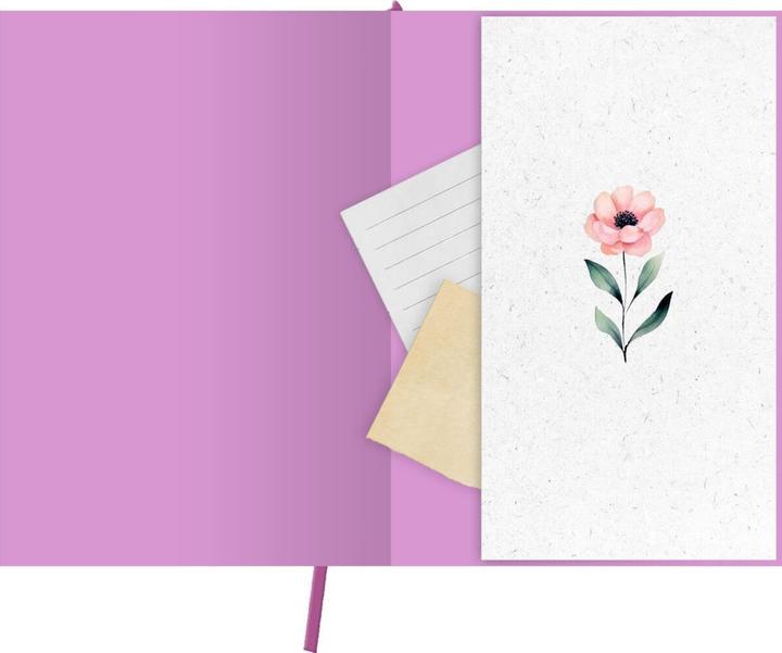 Produktbild myNOTES Papeterie: Notizbuch A4 Blumenträume (Gepunktet, Weicher Einband)