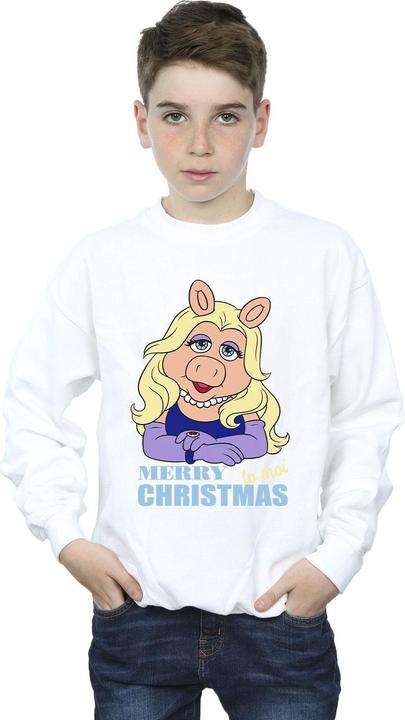 Actual product image Disney Boys Muppets Miss Piggy Queen of Holidays Sweatshirt (116)