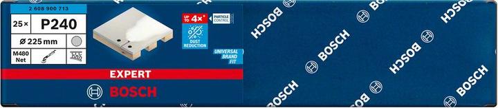 Immagine prodotto Bosch Professional Zubehör EXPERT M480 Rete di levigatura per levigatrice per cartongesso, 225 mm, G 240, 25 pezzi. (240)