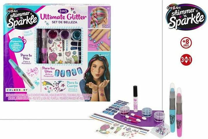 Colorbaby Schminkset für Kinder Ultimate Glitter 16 Stücke