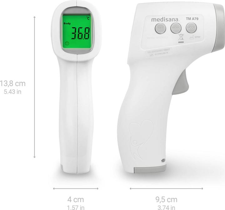 Actual product image Medisana TM A79 Infrared (Non-contact, Forehead)