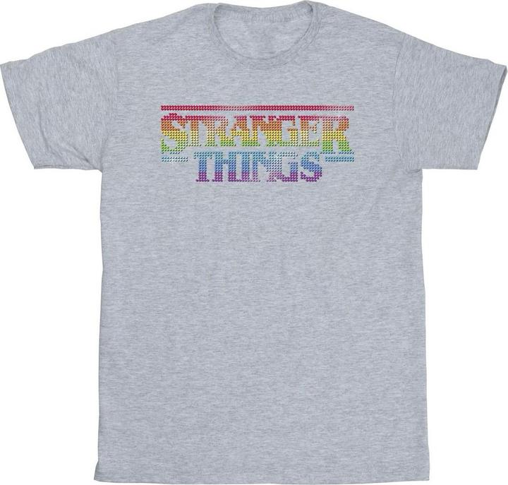 Actual product image Netflix Mens Stranger Things Rainbow Dot Logo T-Shirt (M)