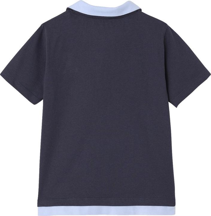 Actual product image Vertbaudet Jungen Poloshirt mit doppeltem Kragen und Recycling-Baumwolle (104)