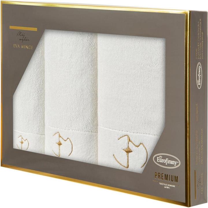 Actual product image Eurofirany EVA MINGE set of GAJA towels in elegant packaging, perfect as a gift, 550 g/m2 30x50 cm, 50x9