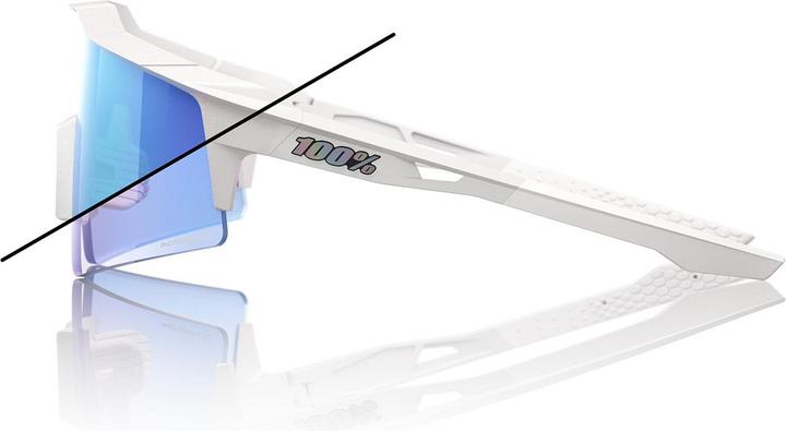Actual product image 100% SPEEDCRAFT SL LE - Bastille (iridescent logos, Mother-of-pearl colours with chrome-coloured, Blue Mirror Photochromic)