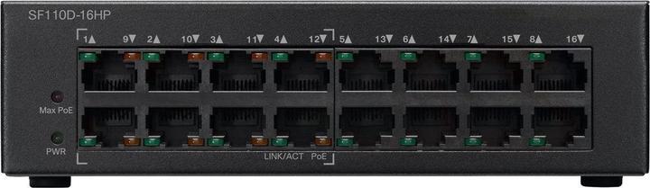 Actual product image Cisco SF110D-16HP: 16 port switch (16 ports)