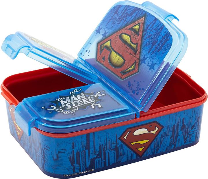 Produktbild Stor Superman Logo - Lunchbox mit Fächern