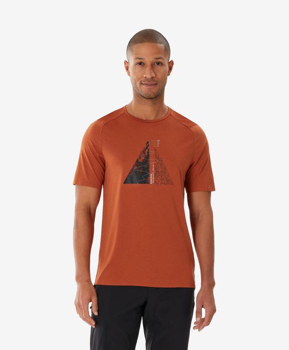 Quechua Men’s Short-Sleeved Hiking T-Shirt MH500 - Brown