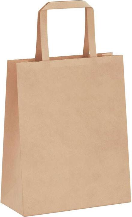 Image du produit VidaXL Sacs en papier kraft 250 pcs. avec anse Marron 18x8x22 cm Sac en papier (Pochette cadeau, 250 x)