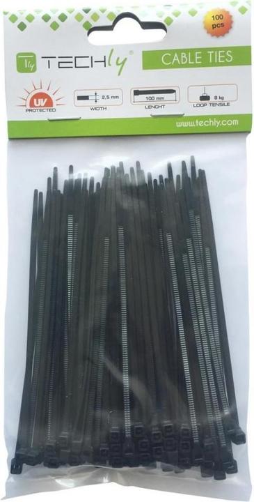 Produktbild Techly 306356 Nylon cable ties 10 (100 mm, 100 Stk.)
