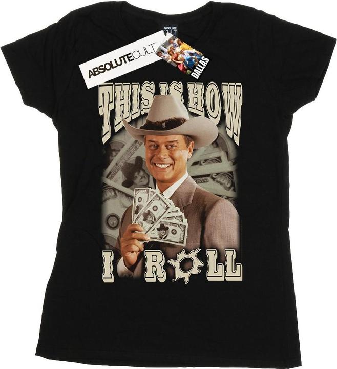 Actual product image Dallas Womens/Ladies This Is How I Roll Cotton T-Shirt (XL)