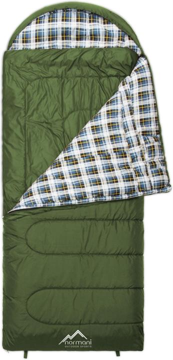 Image du produit Normani Sac de couchage 4 en 1 "Antarctica" (fermeture éclair à droite) Olive (220 cm)